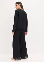 Pyjamas med skir spets, bonprix