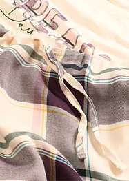 Pyjamas med byxa av vävt material och presentpåse, bonprix