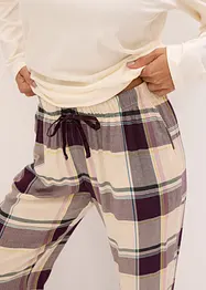 Pyjamas med byxa av vävt material och presentpåse, bonprix