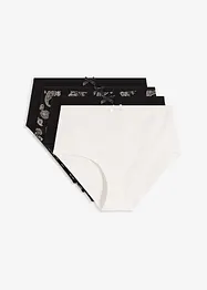 Maxihipstertrosa med ekologisk bomull (4-pack), bonprix