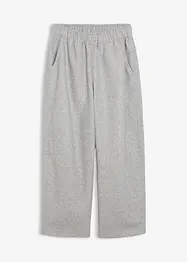 Byxa i barrel-modell med yllelook, bonprix