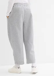 Byxa i barrel-modell med yllelook, bonprix
