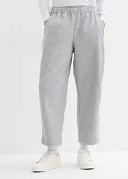 Byxa i barrel-modell med yllelook, bonprix