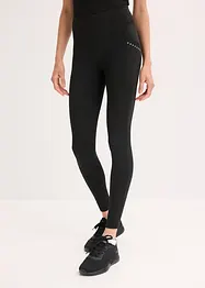 Termoleggings med reflexdetaljer och mobilficka, bonprix