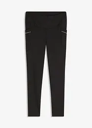 Termoleggings med reflexdetaljer och mobilficka, bonprix