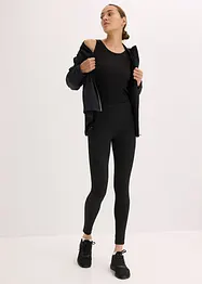 Termoleggings med reflexdetaljer och mobilficka, bonprix