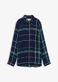 Lång blus i mjuk viskos, bonprix