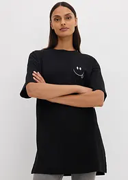 Lång topp i oversizemodell av ekologisk bomull, bonprix