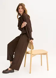 Blus i material med struktur, bonprix