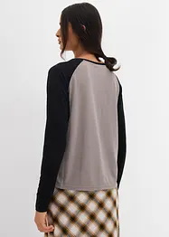 Långärmad topp av jersey, bonprix