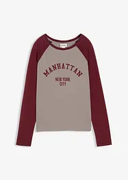 Långärmad topp av jersey, bonprix