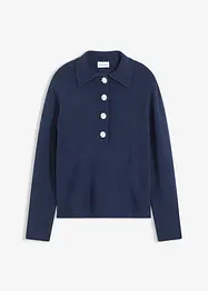 Tröja med snygg krage, bonprix