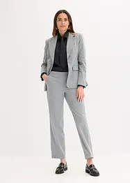 Satinblus med avtagbar slips (2 delar), bonprix