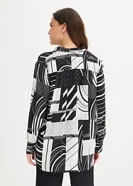Satinblus med kontrastfärgade passpoaler, bonprix