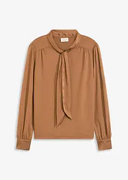 Topp med viskos och satinrosett, bonprix