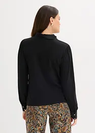 Topp med viskos och satinrosett, bonprix