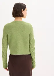 Grovstickad cardigan, bonprix