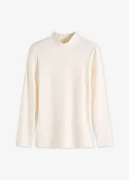 Långärmad topp i figurnära modell, bonprix