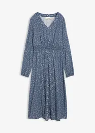 Mellanlång klänning i följsam viskos, bonprix