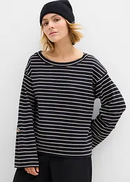 Oversized sweatshirt av ren bomull, bonprix