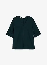 Dra på-blus i följsam viskos, bonprix