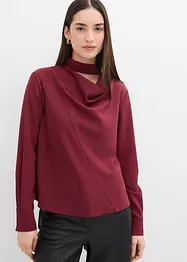 Blustopp i lätt glänsande material, bonprix