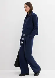 Vid byxa i materialmix, bonprix