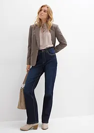 Straight jeans med hög midja och fickdetaljer, bonprix