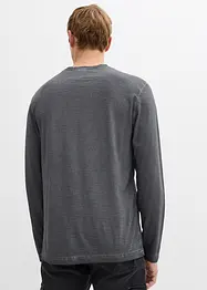 Långärmad tröja med tvättade effekter (2-pack), bonprix