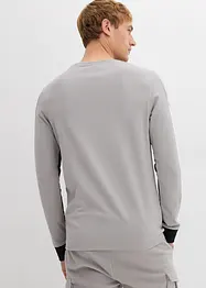 Långärmad tröja av elastisk bomullsmix, Slim Fit, bonprix