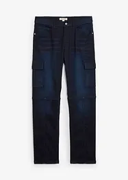Regular Fit Cargo Jeans med bekväm midja, Straight, bonprix
