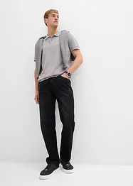 Jeans i Regular Fit Jeans av ren bomull med skön midja, Straight, bonprix