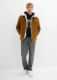 Jeans i Regular Fit Jeans av ren bomull med skön midja, Straight, bonprix