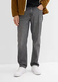 Jeans i Regular Fit Jeans av ren bomull med skön midja, Straight, bonprix