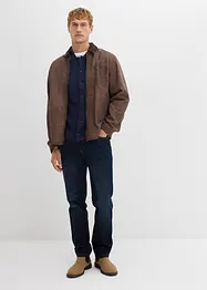 Finstickad cardigan med merinoull, smal passform, bonprix