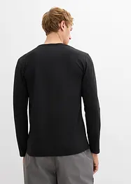 Långärmad T-shirt med termofunktion, smal passform (2-pack), bonprix