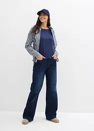 Oversizetopp i stretchig viskosmix med fint fall, bonprix