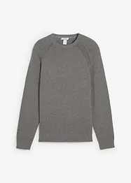 Finstickad tröja av bomull som kan återvinnas, bonprix