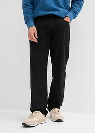 Fodrad byxa med skön midja, Relaxed Fit, Straight, bonprix