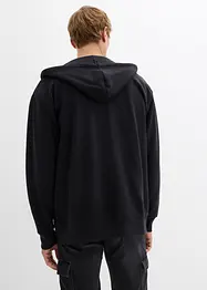Munkjacka av ren bomull, med luva, Loose Fit, bonprix