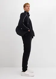 Värmande fleecejacka med sportiga detaljer, bonprix