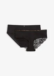 Hipstertrosa i sirlig spets (2-pack), bonprix