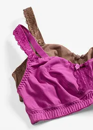 BH utan bygel (2-pack), bonprix