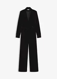 Jerseyjumpsuit i mjuk sammet, bonprix