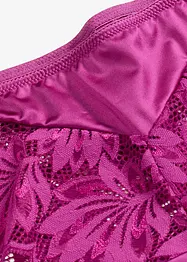 Glansig stringtrosa i hipstermodell, bonprix