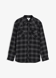 Flanellskjorta av ren bomull, bonprix