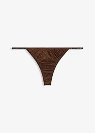 Tangastringtrosa i glittrigt material, bonprix