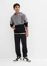 Joggingbyxa i materialmix med ekologisk bomull för barn (2-pack), bonprix