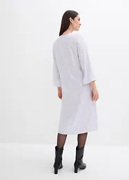Blommig midiklänning av ren viskos, bonprix