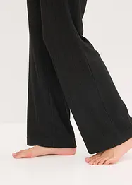 Ribbstickad topp och byxa i oversizemodell, bonprix